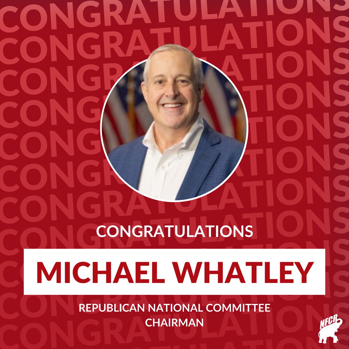 cr_national's tweet image. Congratulations to Michael Whatley and Lara Trump! We look forward to their leadership!