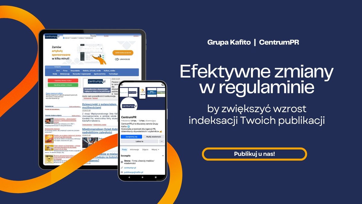 grupakafito's tweet photo. Wprowadziliśmy zmianę na portalu CentrumPR oraz pozostałych serwisach Grupy Kafito by zapewnić Użytkownikom #wzrost indeksacji publikacji. Kliknij by przeczytać całość na naszym blogu: https://t.co/ByqLDWtdiD
#seo #zmiany #regulamin #indeksacja #linkbuilding #promocjafirm #biznes https://t.co/78QUiI1bum
