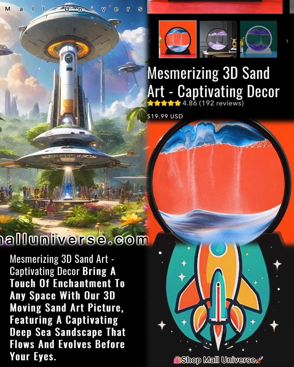 ShopMUniverse's tweet photo. Experience the magic of 3D Sand Art! 🌊✨ Dive into a deep sea landscape with our captivating glass piece - a retro-inspired masterpiece. Perfect for home decor and gifting. Available in 3 sizes at https://t.co/MgTboBaoq5. Don't miss out!
 #3DSandArt #vintagedecor #giftideas https://t.co/cEvGfFFAcO