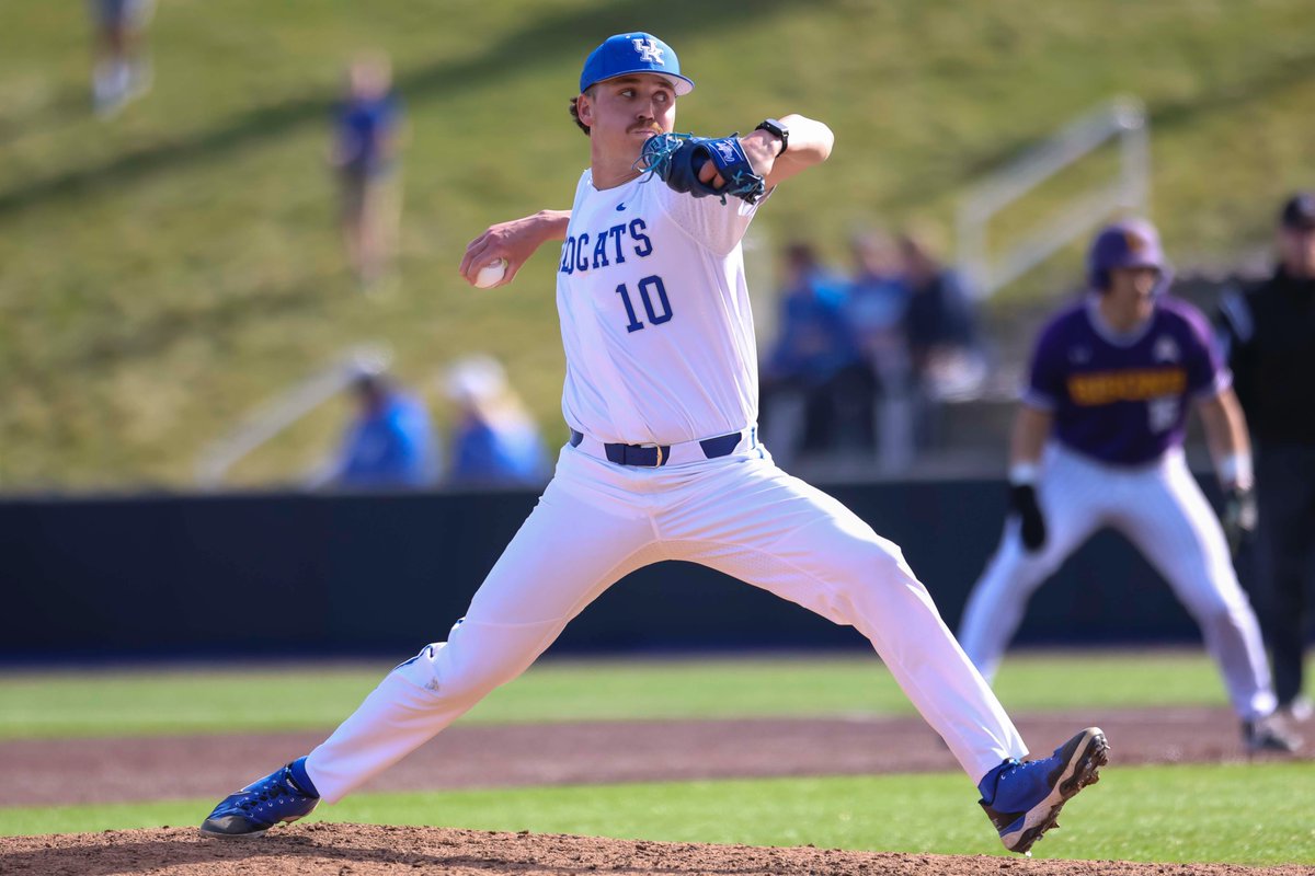 UKBaseball's tweet photo. M4 | UK 1 | KSU 6

Clean first inning of work from @cameronobrien_1. https://t.co/s6eGeA5sZj
