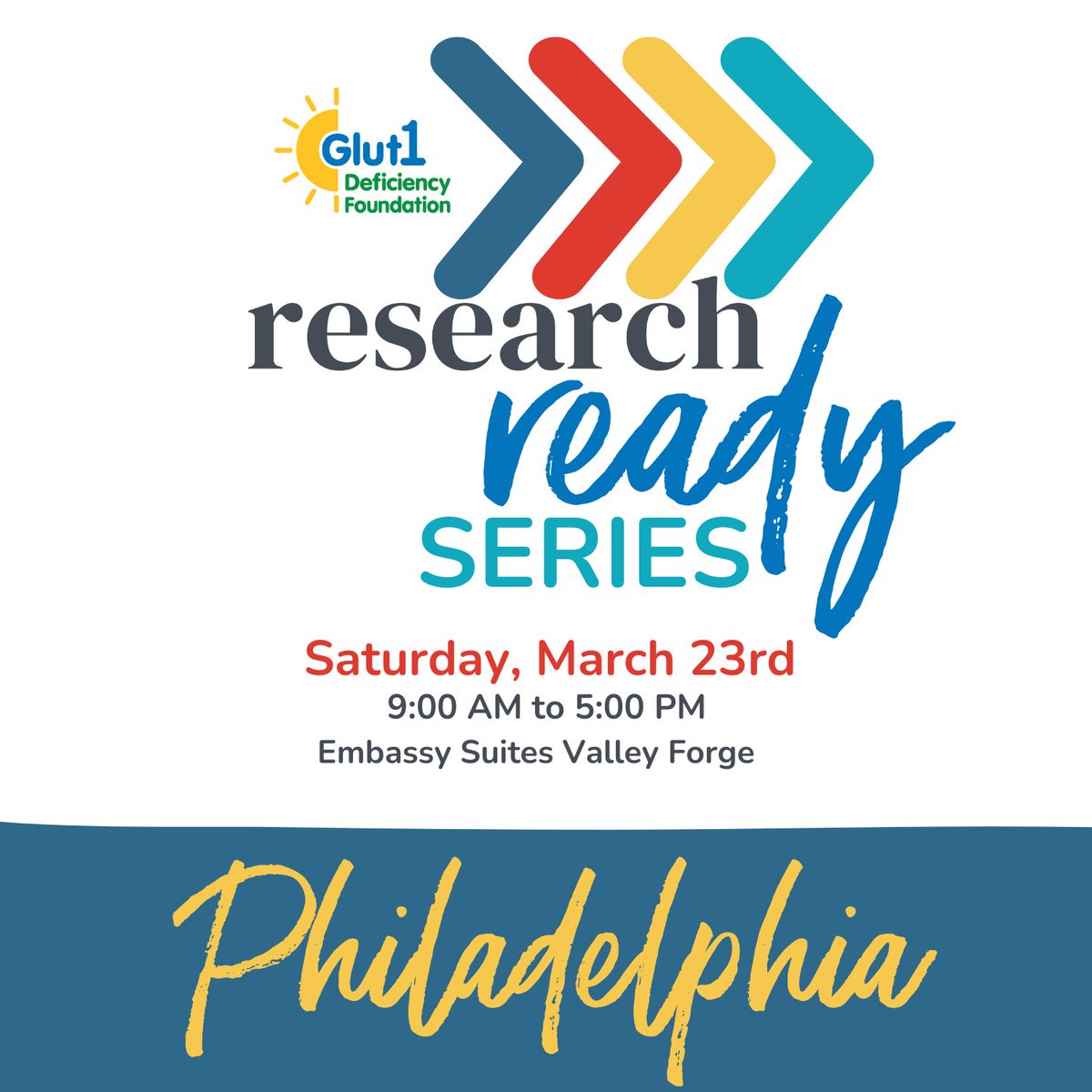 Join us at our Research Ready Series event in Philadelphia - open to all stakeholders. We're  welcoming some very special guest speakers to help us build a research ready community. 

Agenda and more details on our website!

g1dfoundation.org/research-ready…