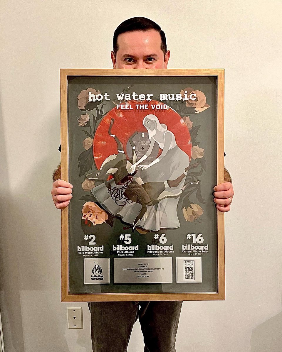 Gotta give a shoutout to my friends at @equalvision and the @HotWaterMusic folks for this incredible gift that arrived in Canada yesterday. “Feel The Void” was an insane amount of fun to work, and I’m honored for @ClarionCallPR to be a part of your extended family and team.