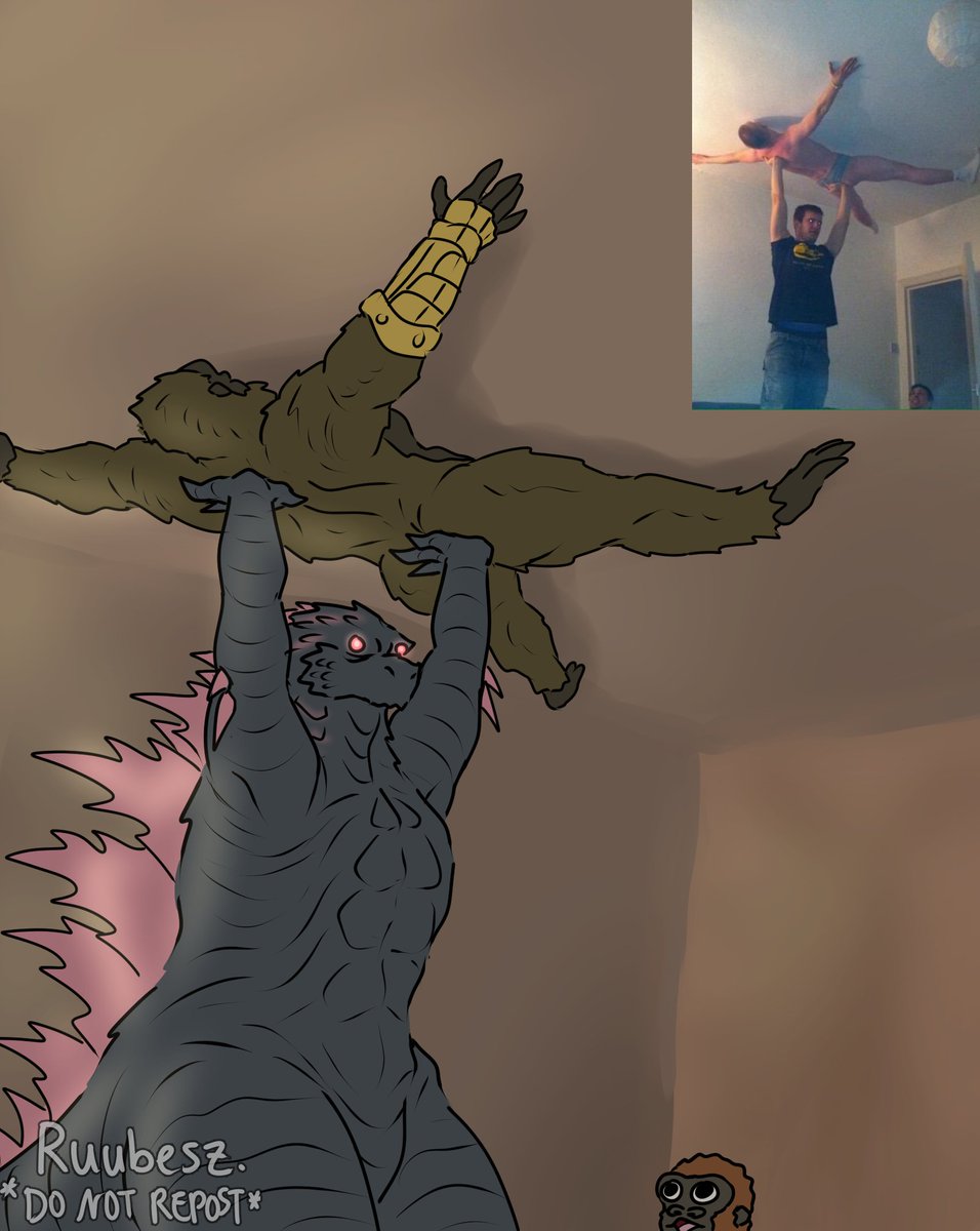 ruubesz's tweet photo. I couldn't resist... sorrynotsorry
(Maybe I'll make more if people like it??👀)
(1/2)

#GodzillaXKongTheNewEmpire #GodzillaXKong #Godzilla #Kong #Shimo #ScarKing #ゴジラ https://t.co/d0QeivdkNE