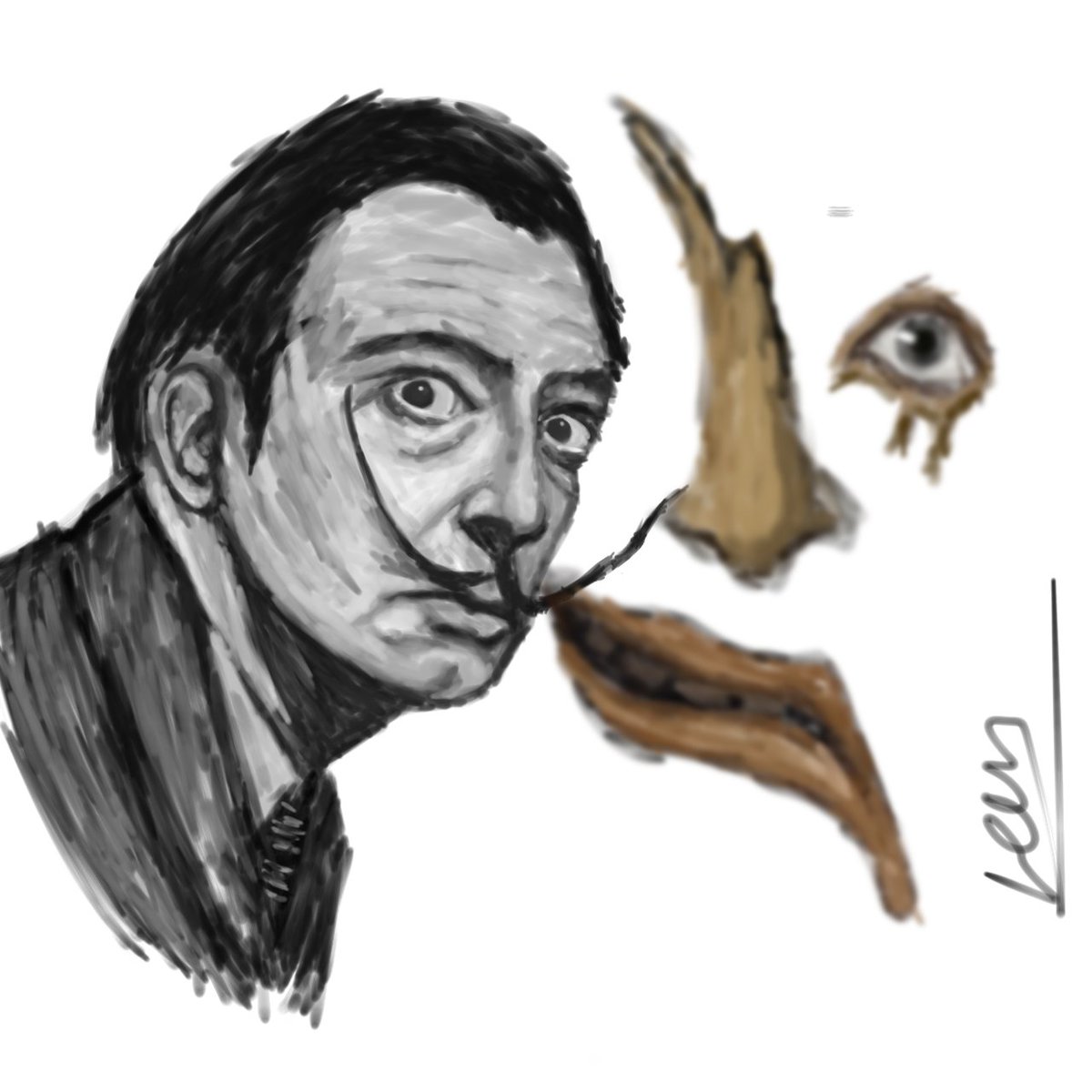 zeroartstudy's tweet photo. I was bored, so i drew Salvador Dalí..
#dalí #art https://t.co/tkmeRoPI3h