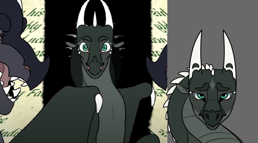 Remaking an old Moonwatcher & Darkstalker animation meme of mine- fun stuff! Check out that improvement 🤩 #WingsofFire