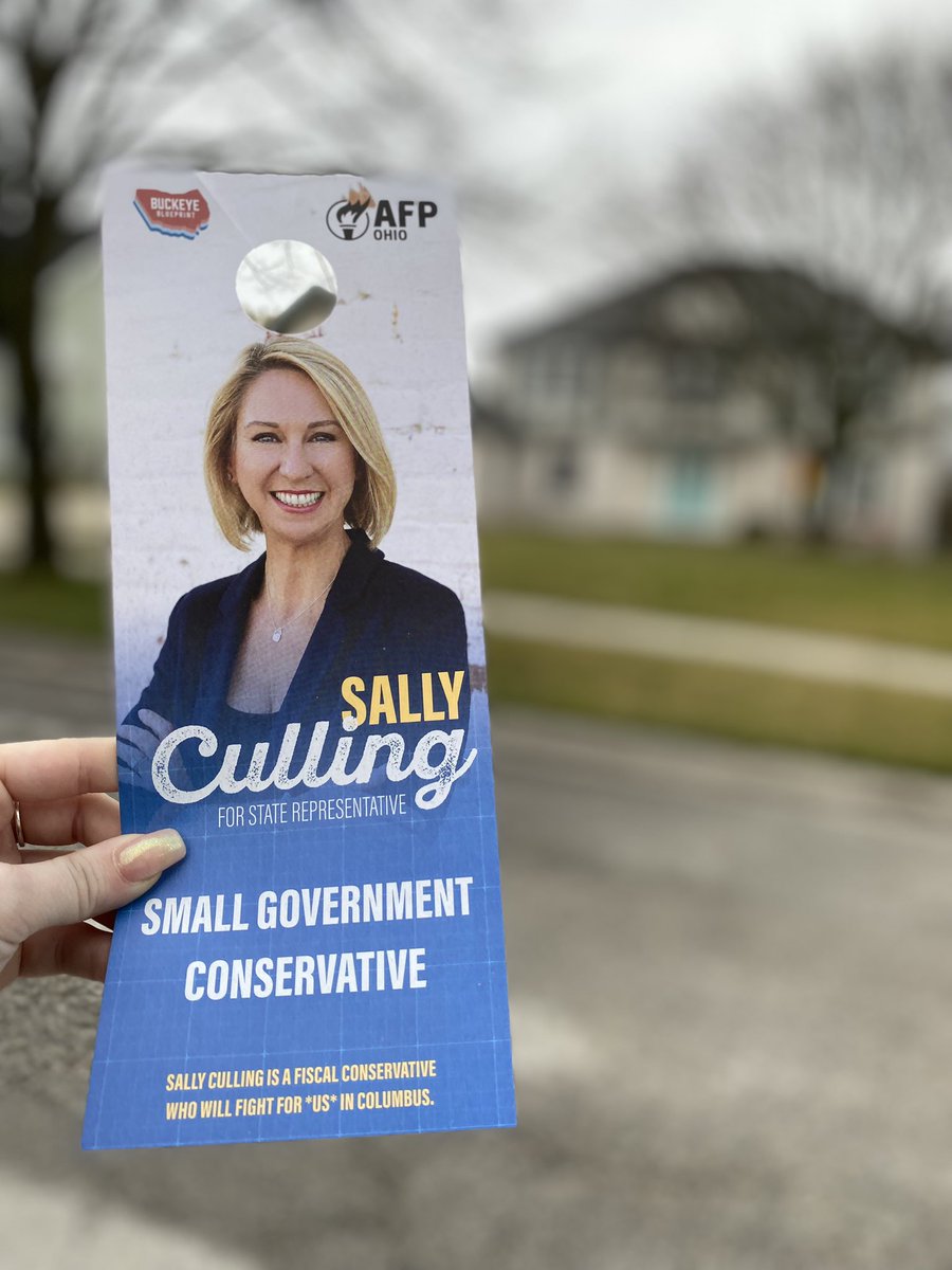 Happy to be out talking with the community about @sally_culling! 

#buckeyeblueprint endorsed candidate by @AfpOhio who’s a true small government conservative ✨  

10 days until the primary, get out and vote!