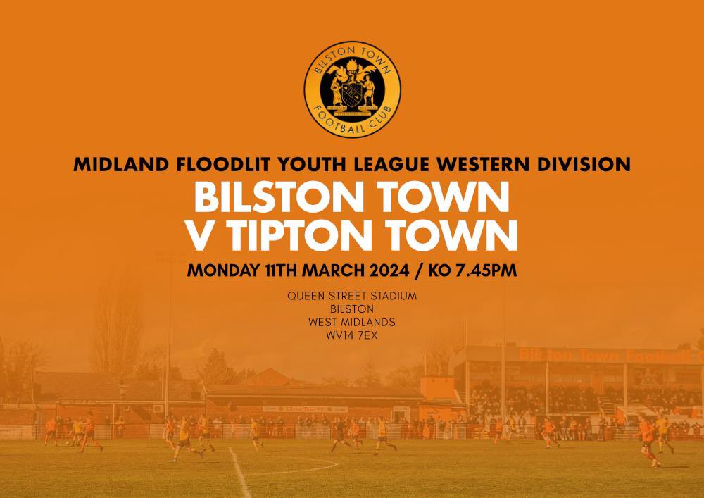 LETS FILL QUEEN STREET! 🟠🟠🟠

The final league home game of the season for our boys against local rivals Tipton Town. Let’s pack out the stands to give the lads some loud support and appreciation for all there immense efforts this season at Queen Street!