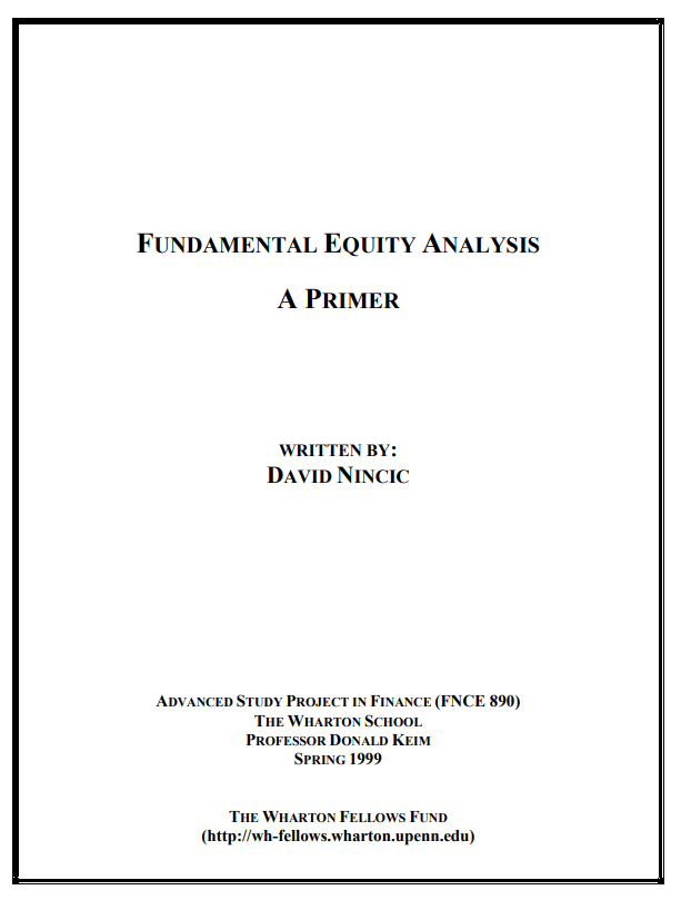 ClarkSquareCap's tweet photo. Fundamental Equity Analysis: A Primer

https://t.co/xz4Qu4TLGb https://t.co/uWqt0bzFk0
