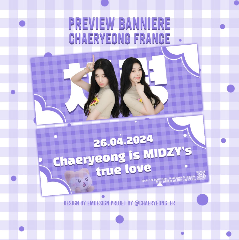 Chaeryeong France 🧡🦊 #GOLD (@chaeryeong_fr) on Twitter photo BANNIÈRE • 08/03/24
MIDZY ! Vous l’attendiez tous, voici la bannière solo de #CHAERYEONG 🤍
Réaliser par <a href="/emdesignn/">𝑒𝓂 𝒹𝑒𝓈𝒾𝑔𝓃 ┆❤️ CLOSE</a> et en collaboration avec toutes les fanbases solos 🤍 J’espère qu’elle vous plaît 🧡
#채령 #CHAERYEONG #ITZY #있지 BANNIÈRE • 08/03/24
MIDZY ! Vous l’attendiez tous, voici la bannière solo de #CHAERYEONG 🤍
Réaliser par <a href="/emdesignn/">𝑒𝓂 𝒹𝑒𝓈𝒾𝑔𝓃 ┆❤️ CLOSE</a> et en collaboration avec toutes les fanbases solos 🤍 J’espère qu’elle vous plaît 🧡
#채령 #CHAERYEONG #ITZY #있지
