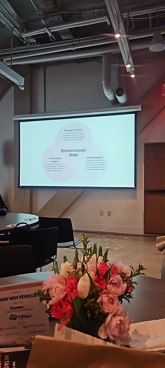 @drteplinsky is discussing an important topic to me, as a mental health professional with a certificate in Christian sex therapy who sees breast cancer survivors, at @InfiniteMBC's 1st MBC conference.