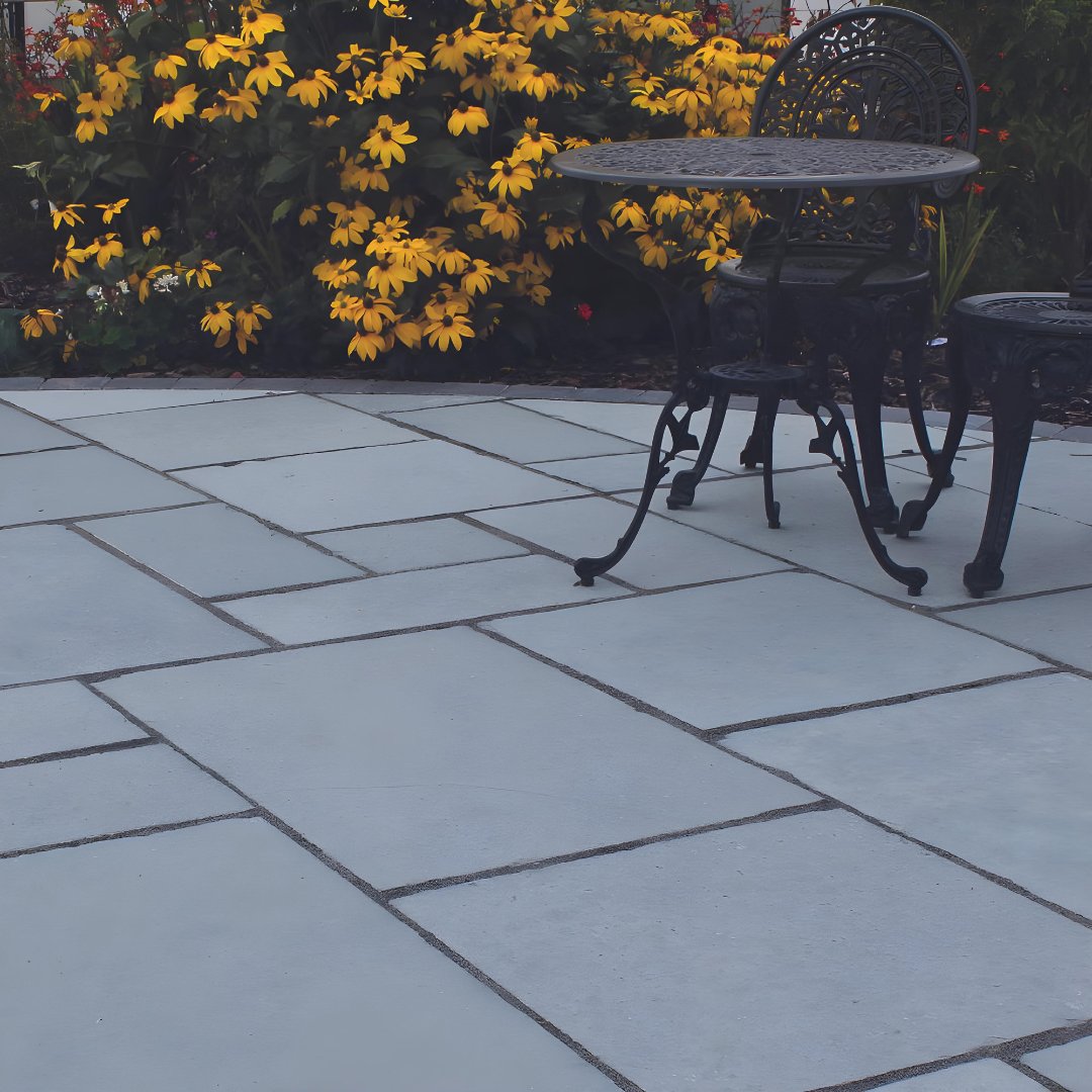 Choose Natural Paving's superior Steel Blue Pavers with an impressive sub-0.2% water absorption rate when fully soaked, which guarantees reduced algae buildup and fewer stains. Step up from the typical 6% water absorption rate of standard concrete pavers! 💧

#LandscapingIdeas