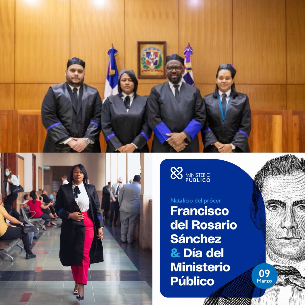 Elizabethdpr's tweet photo. Día de Francisco del Rosario Sánchez y del Ministerio Público. Ser fiscal es sinónimo de vocación de servicio. Deseamos siempre cumplir nuestro rol exhibiendo una conducta acrisolada, sin sucumbir ante las presiones sociales, realizando las funciones de forma responsable.💙🇩🇴 https://t.co/op41eux0LK