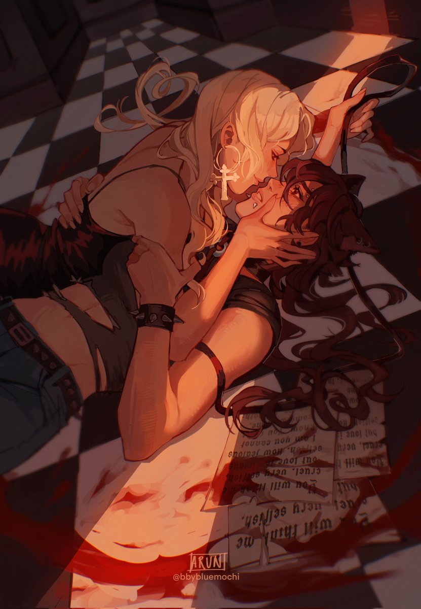 vampire x werewolf girlfriends 🦇🐺❤️