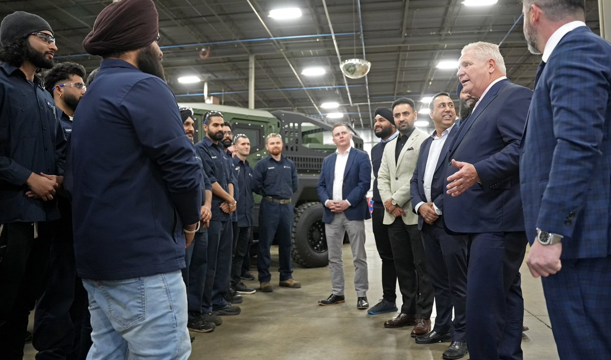 #DYK @RoshelDefence is one of the largest smart armoured vehicle manufacturers in North America and they’re based right here in Ontario! We’re proud to support good-paying, high-tech manufacturing jobs like these, which in turn support families and communities across Ontario.
