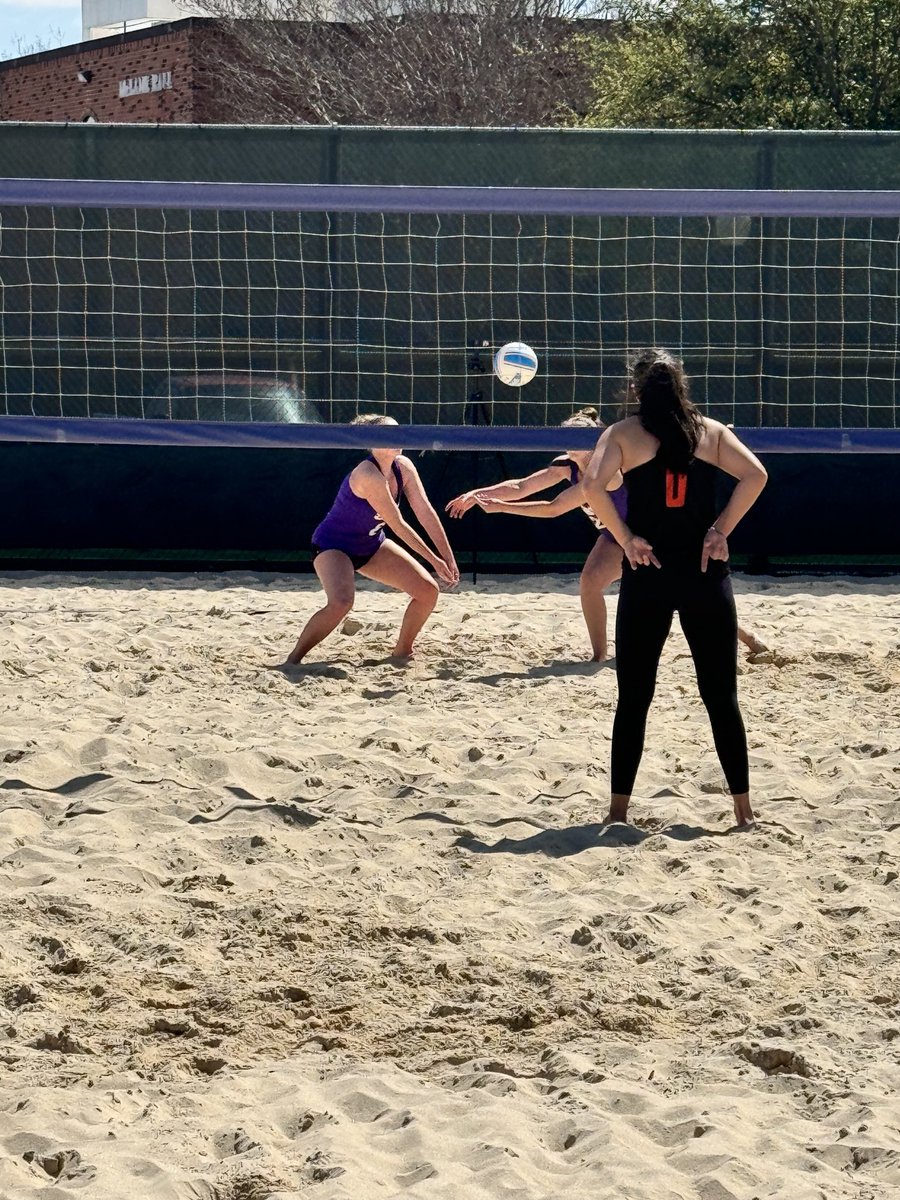 It’s a great day for beach volleyball. Great office for the afternoon.