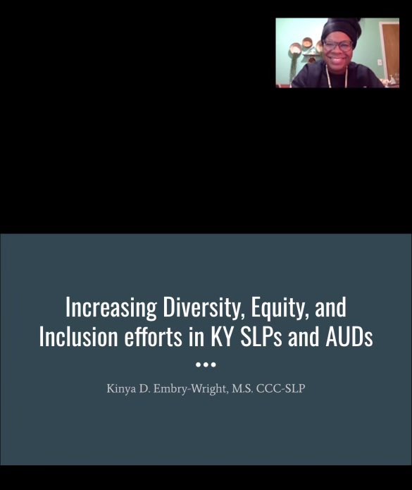 KYSPEECH's tweet photo. KSHA is always looking for new ways to serve our members! As part of our strategic plan targeting DEI engagement, Kinya Embry-Wright, SLP at JCPS and UofL faculty member, presented to the KSHA Executive Council at the March board meeting.

#KentuckySLPs #KentuckyAUDs https://t.co/mIbb7MqCiL