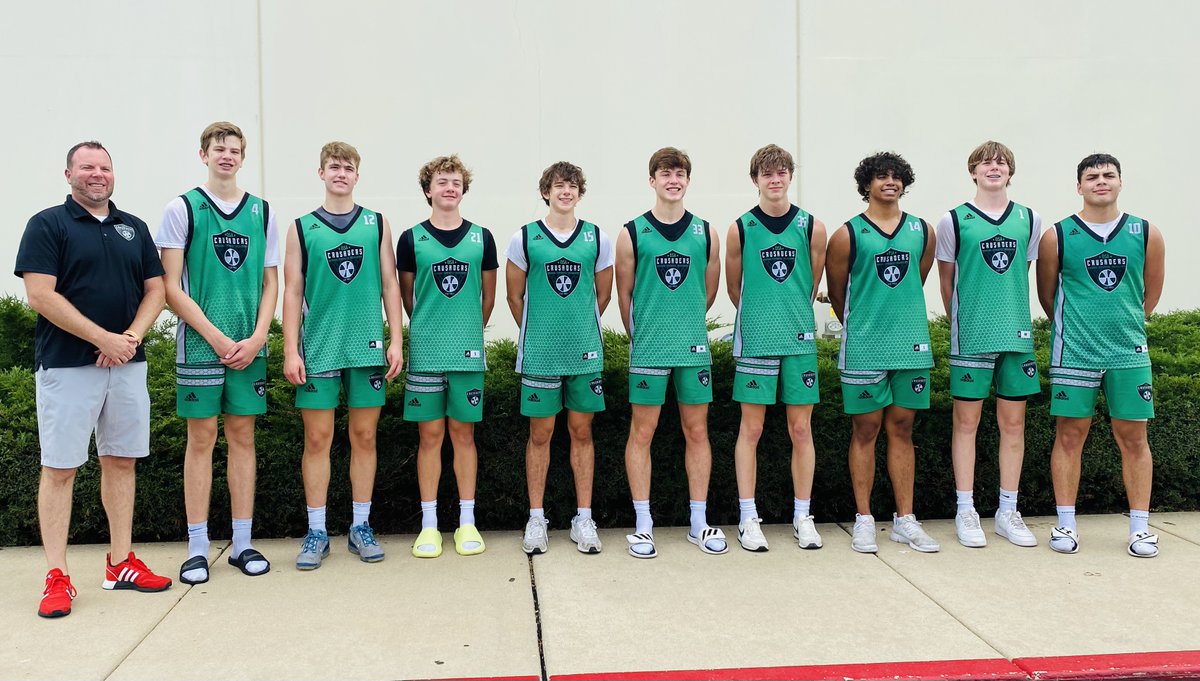travis_jeremy's tweet photo. Throwback to summer of 2022. 7 of these players just played in the state tournament this past week from DC West, Creighton Prep, Millard North, and Elkhorn. Time flies….Great players and families! 🏀💯
#crusaders https://t.co/NqkcoyQhON