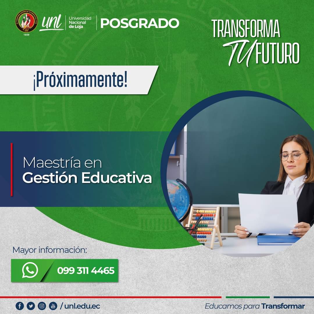 📚 Prepárate para desempeñar funciones directivas y de gestión administrativa, podrás ejercer como rector, vicerrector, inspector, director, subdirector, asesor, mentor y coordinador académico.

¡Inscríbete hasta el 15 de marzo y haz la diferencia! 👉 bit.ly/48zEiJE