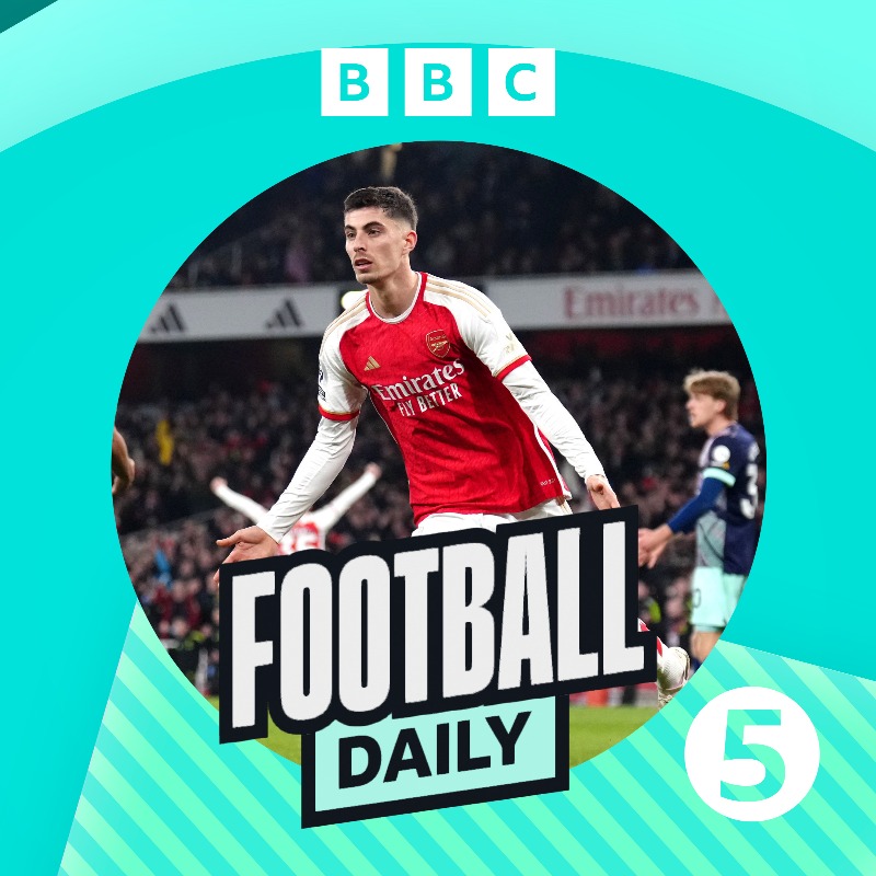 Arsenal go top of the Premier League after Kai Havertz's late winner 🔝 Everton pay the penalty at Old Trafford 👹 Luton & Bournemouth score late equalisers ⚖️ Join @JohnBennettBBC, @JodyMorris, @MarkOgden_ & @StephenKelly_2 ⤵️ bbc.co.uk/footballdaily #BBCFootball