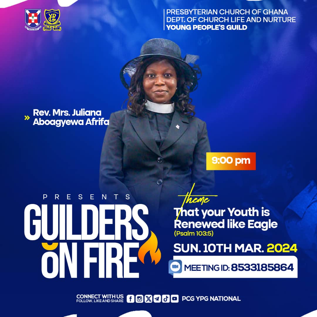 You're invited to the #YSW Edition of our weekly prayer time dubbed #GuildersOnFire🔥 Come let's receive power to walk with God and work for Him. #ServiceAllTheWay