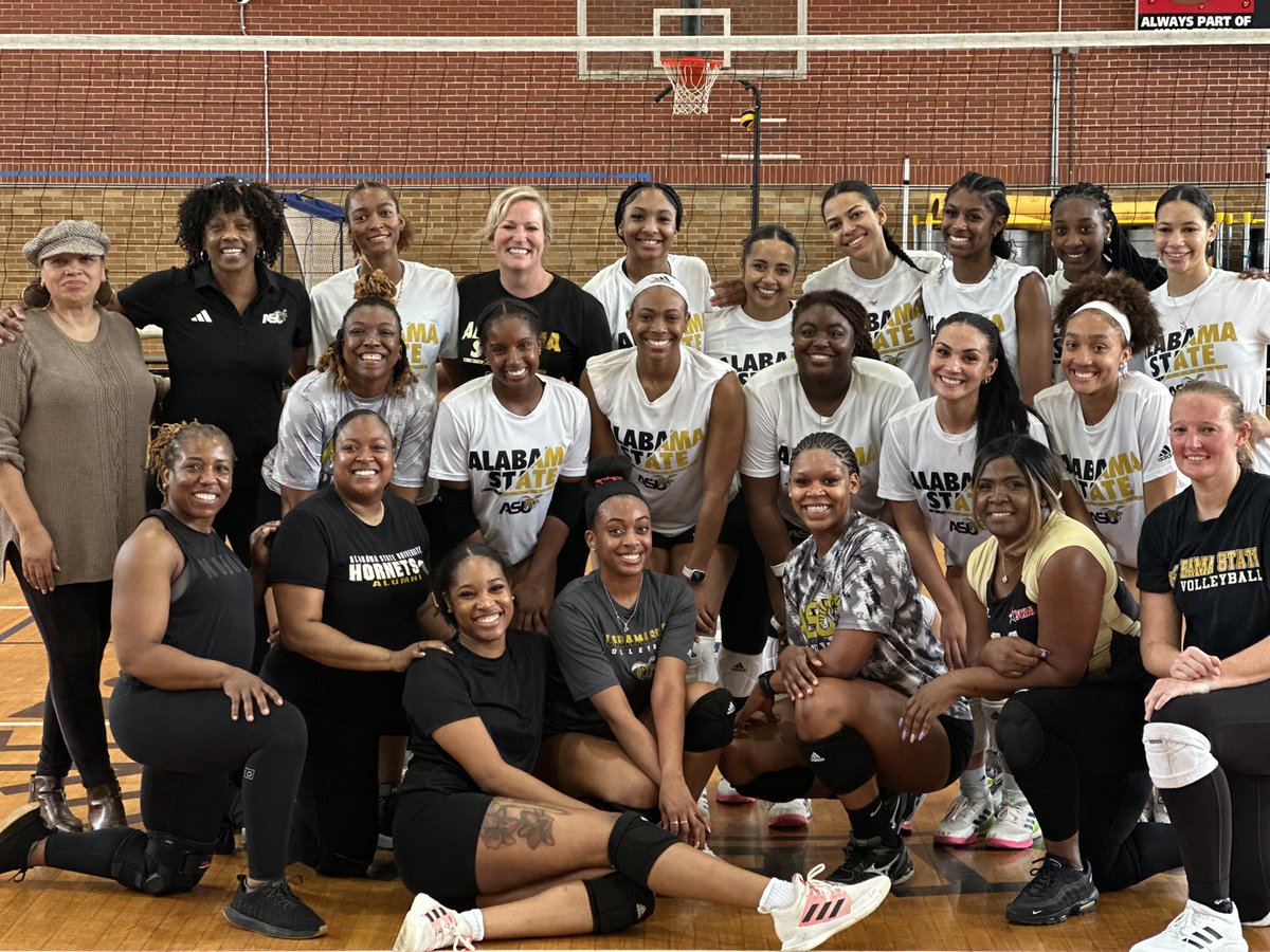It’s always great to welcome alumni from Bama State volleyball ‼️ #SWARMAS1