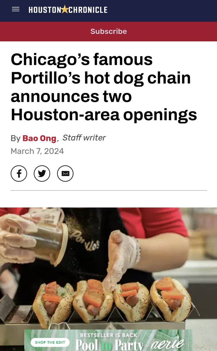 TJCotter's tweet photo. This has me so excited! Chicago is one of my favorite cities, and I make it a point to go to Portillo’s every time I am there! https://t.co/lbYpJC3M1M
