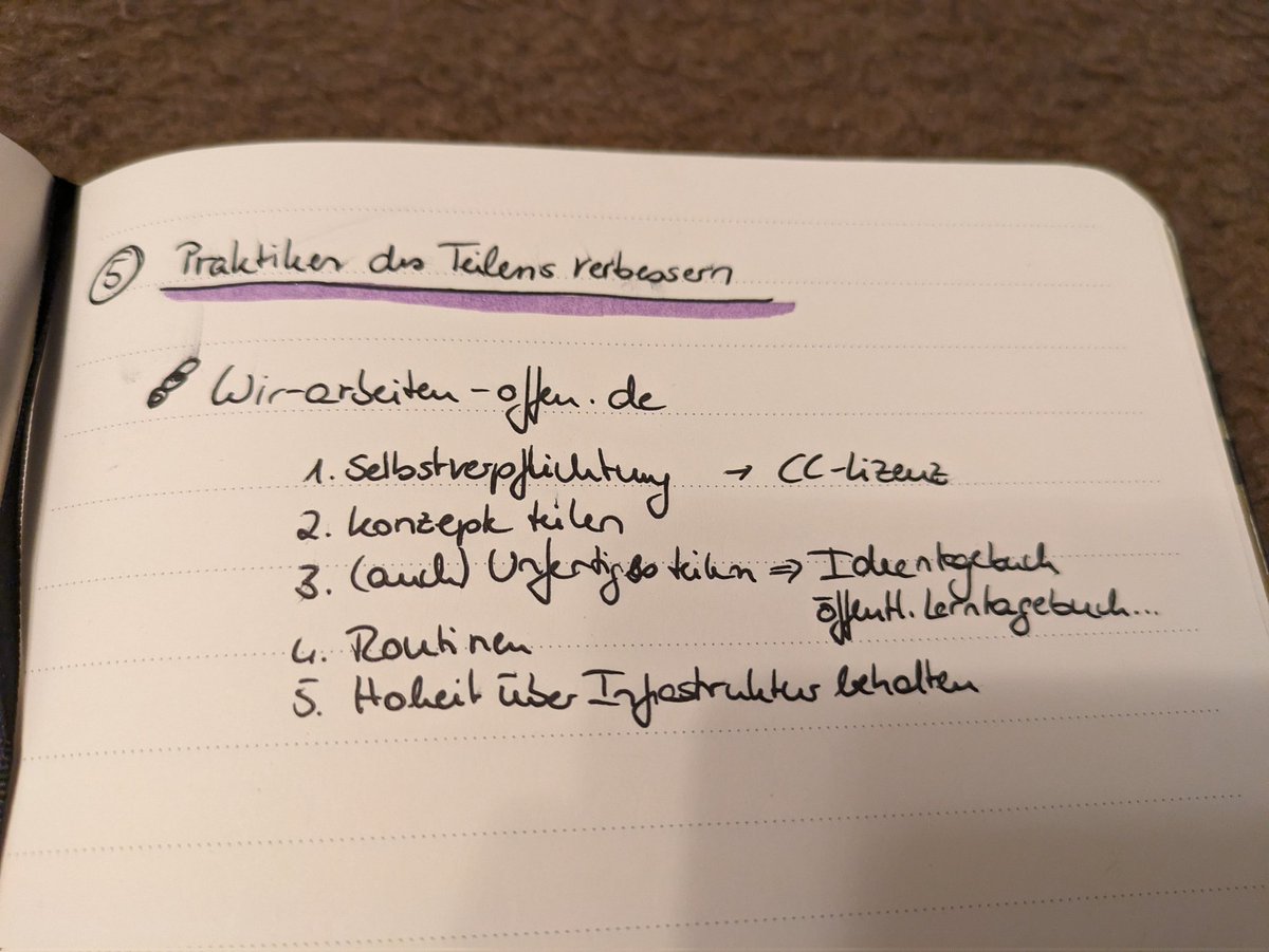 Ein paar Notizen vom #OERcamp /CC <a href="/OERinfo/">OERinfo (oerinfo@bildung.social)</a>