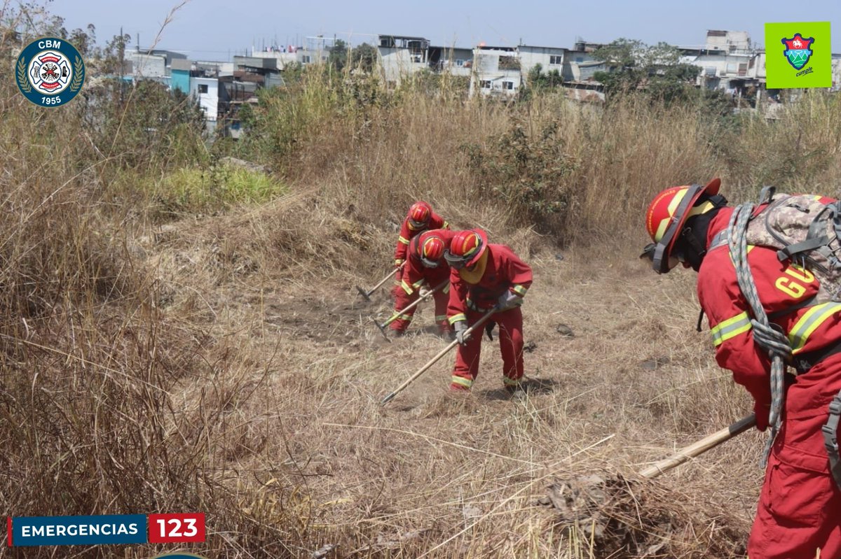 bomberosmuni's tweet photo. #CbmInforma | #BrifCbm 

En las últimas semanas se han registrado diversos incendios forestales donde @bomberosmuni a través de su personal BRIF ha combatido hasta mitigar el avance del fuego. Hoy se realizaron prácticas con personal adhonorem y perfeccionar tácticas. https://t.co/kyQyKSVLkM