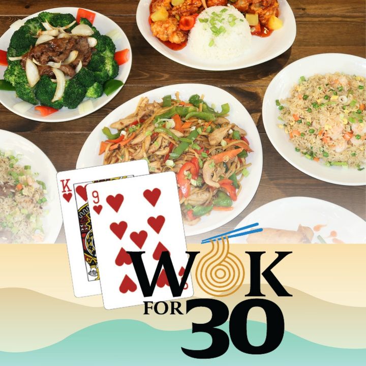 Join us for a thrilling 30-minute session of Baccarat and receive a complimentary entrée and drink at Beach Wok! #Baccarat #BeachWok #Wokfor30
