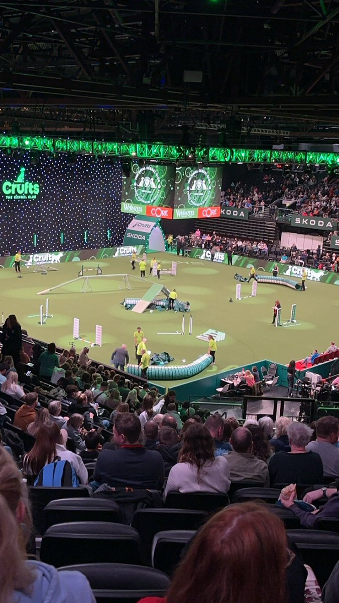 Lovely day at #Crufts @clarebalding