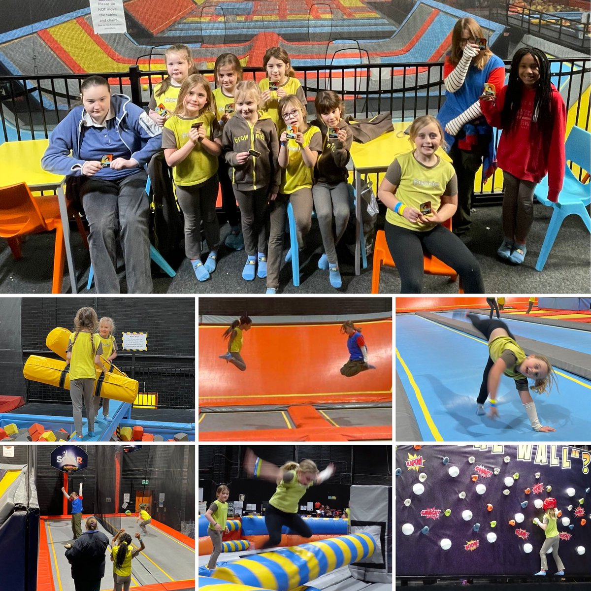 Taking the leap and aiming high, at the Soar trampoline park Brownies sleepover on International Women’s Day. #girlguiding #InternationalWomensDay #hernebay