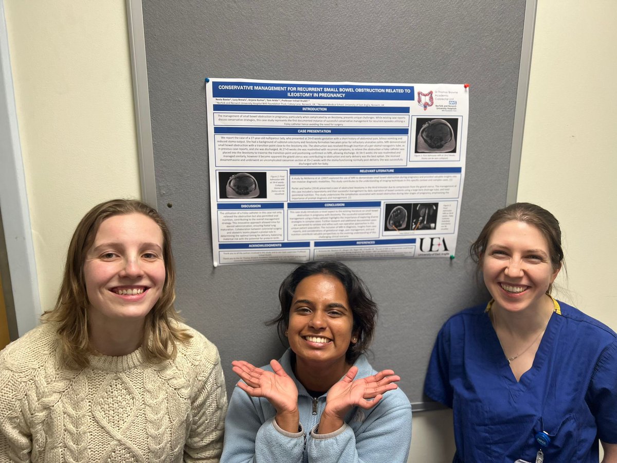 Grateful to present our Poster today <a href="/ASiTofficial/">ASiT</a> 2024 in Bournemouth. 

Thank you to Professor <a href="/ishaikh4/">Irshad Shaikh</a> for your support and the opportunity to represent <a href="/ThomasBrowneACU/">Sir Thomas Browne Academic Colorectal Unit</a> <a href="/NNUH/">Norfolk and Norwich University Hospitals</a>.

Finally thank you to my co-authors and friends! Looking forward to further work on this topic.