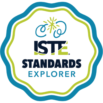 ¡Emocionada de compartir que he recibido la Insignia de Explorador de Estándares ISTE!

Gracias a Google for Education por reconocer mi experiencia ante la Sociedad internacional de Tecnología en la Educación (ISTE)

#ISTE #EdTech #CertificationJourney #champions
