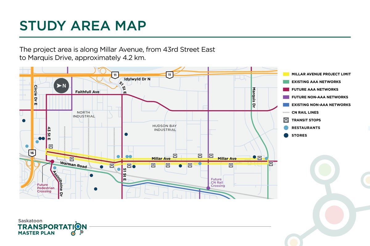 BridgeCityBuzz's tweet photo. ENGAGE - CONNECTING MILLAR AVENUE PROJECT

The City wants feedback on the opportunities &amp; challenges of incorporating walking &amp; cycling facilities along Millar Avenue.

OPEN HOUSE: Wed, March 27th from 5-8 pm at Rusty Macdonald Library

https://t.co/cG4GcIAKfm

#yxe #yxecc https://t.co/uBOSlBSaiz