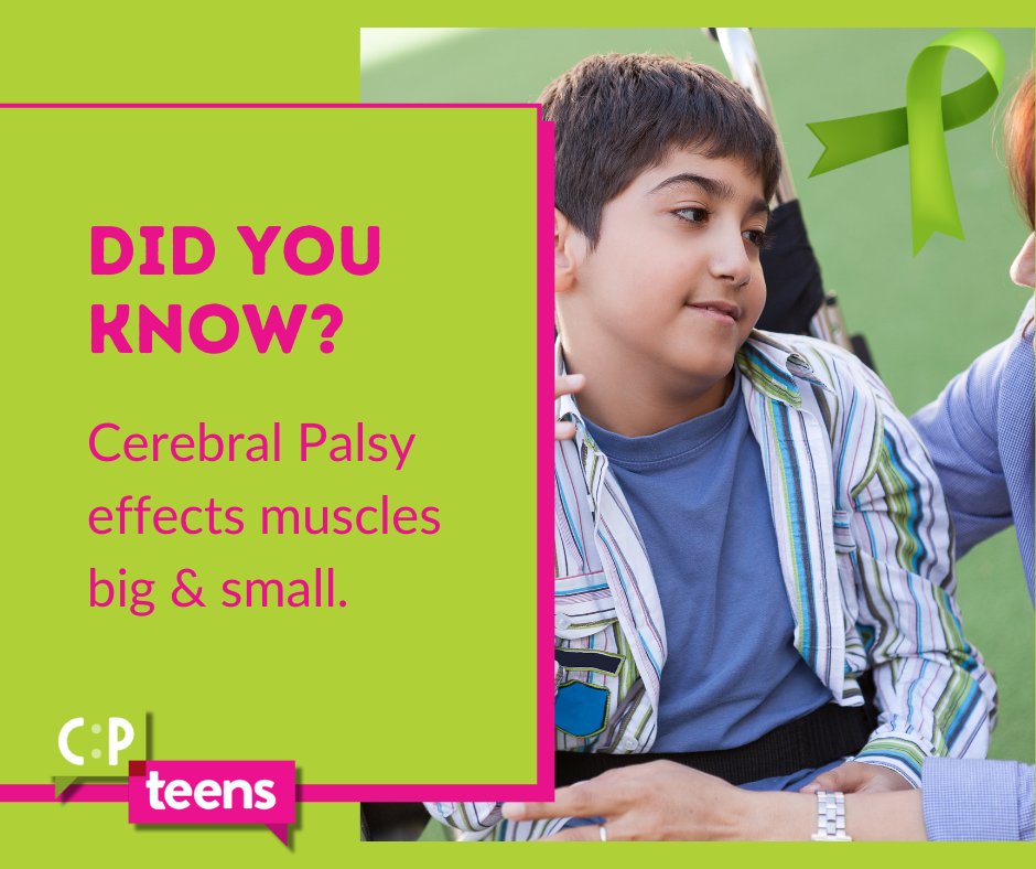 March is Cerebral Palsy Awareness Month... Did you know? Cerebral Palsy effects muscles from big to small. Cerebral Palsy distorts messages from the brain to cause increased muscle tension or reduced muscle tension. Sometimes tension fluctuates, becoming more or less obvious.