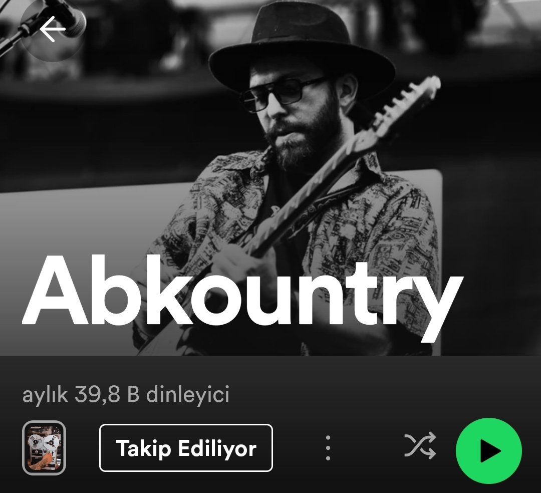 Yedinci grup <a href="/serkes_kemal/">KTS</a> sayesinde denk geldiğim ve listedeki gruplar arasında en yeni keşfettiğim grup olan <a href="/Abkountry/">Abkountry</a> . Yaptıkları işleri hayranlıkla dinliyorum ve çok daha fazla dinlenmeyi hak ediyorlar.