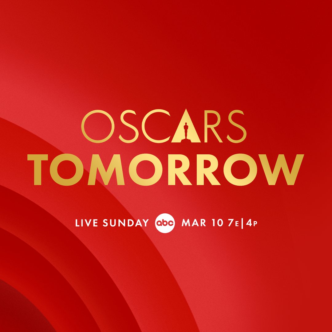 TheAcademy's tweet image. Tomorrow. 96th Oscars. Who will win?

Tune into ABC to watch the Oscars LIVE on Sunday, March 10th at a new time, 7e/4p! #Oscars