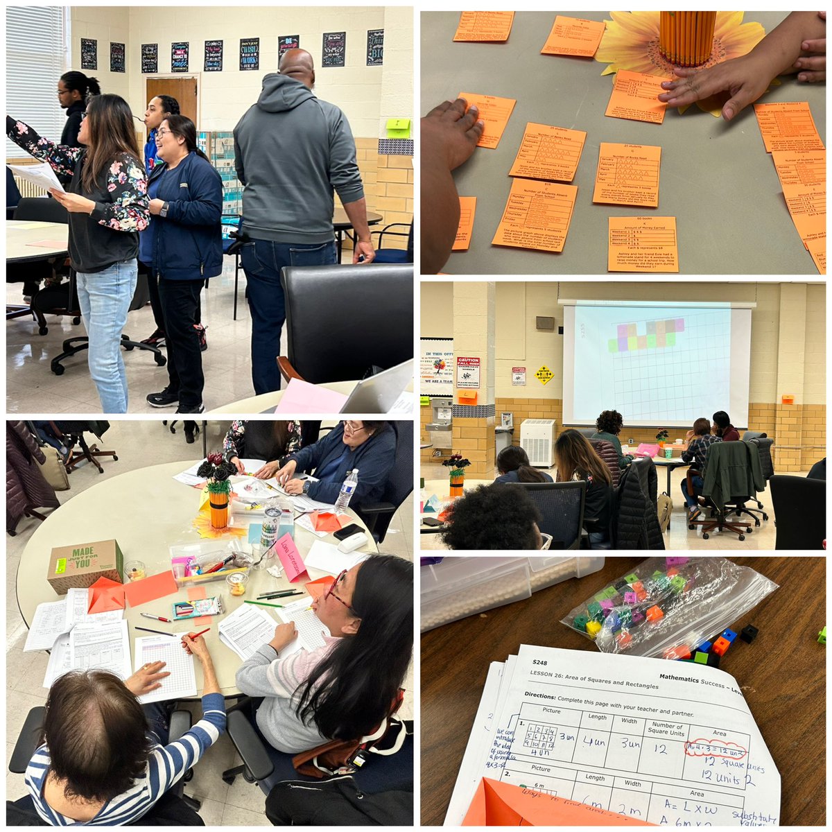 Check out these phenomenal Grade 3 math teachers engaging in measurement & data activities to plan and prepare for upcoming units!! Hands on activities & multiple representations are 🔑for deepening student understanding. @PGCPSCurriculum