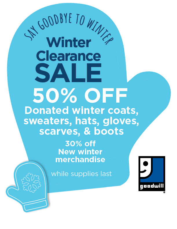 goodwillwa's tweet photo. Until March 23rd all thrifted winter wear is 50% OFF! New winter wear is 30% OFF! https://t.co/vN2XkHOzMP