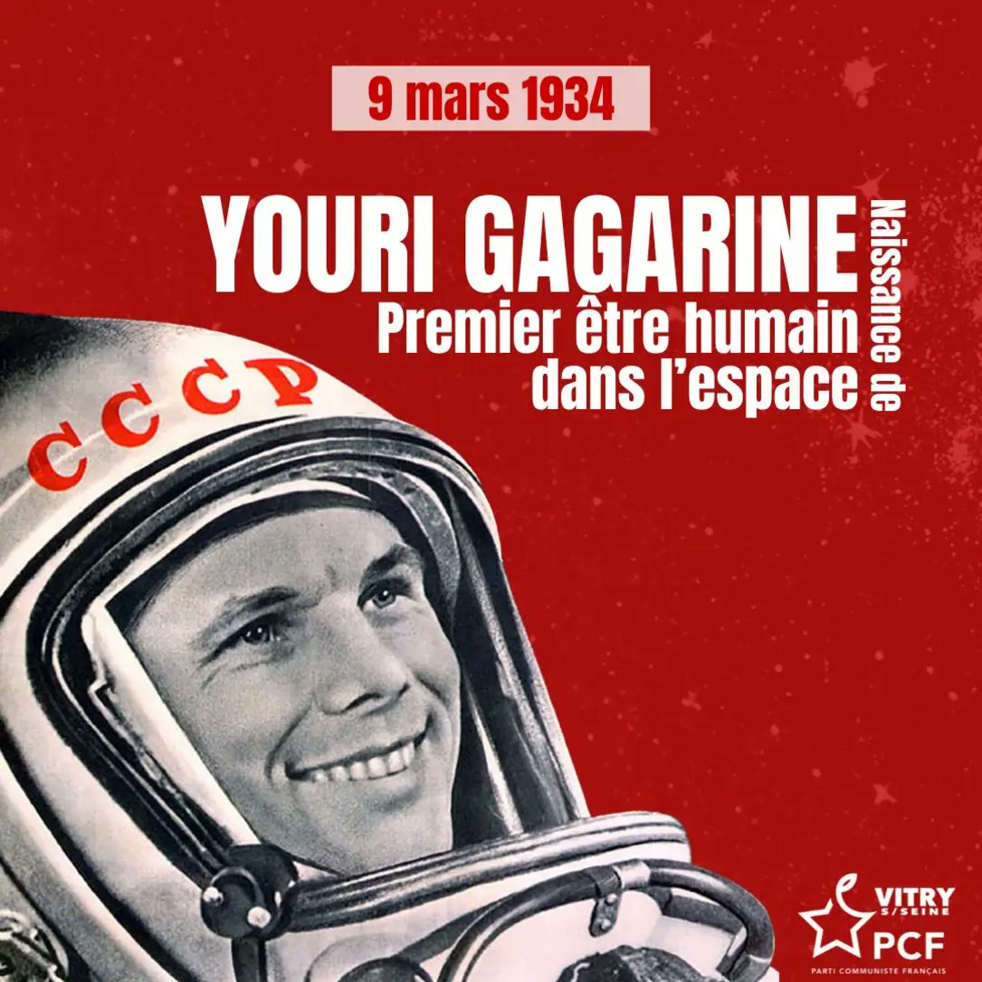 Il y a 90 naissait Youri Gagarine, cosmonaute soviétique et premier Humain dans l'espace