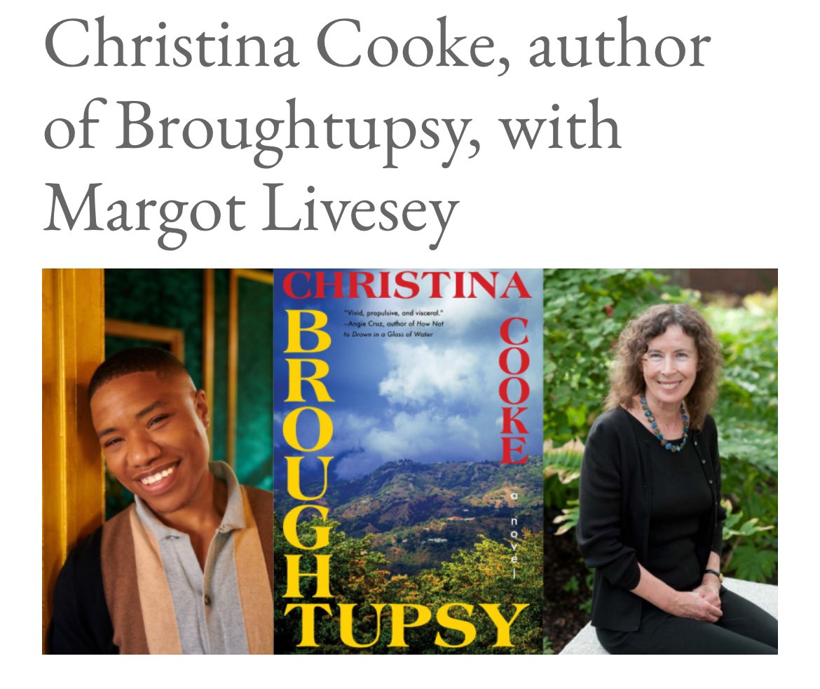 THURSDAY, MARCH 14, 7pm — join me & @MargotLivesey at @PorterSqBooks as we talk BROUGHTUPSY. Margot was one of my most influential professors at @IowaWritersWksp. To chat with her about the book she helped make is truly a dream come true 🥰 RSVP here: portersquarebooks.com/event/christin…