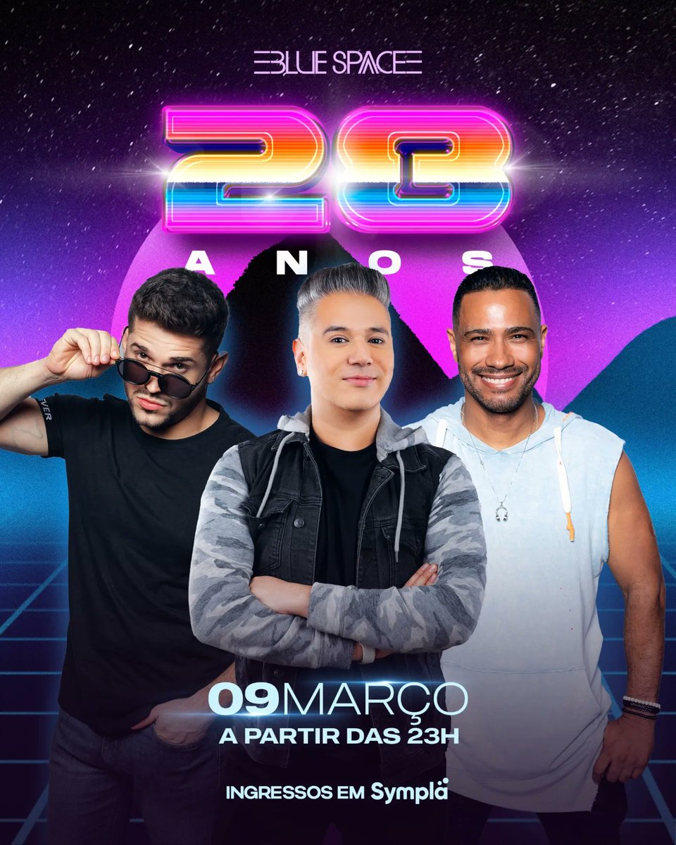 BlueSpaceSP's tweet photo. Hoje e amanhã, a @bluespacesp comemora 28 ANOS de resistência e arte drag com um mega espetáculo, mega elenco e muitas surpresas!
Últimos ingressos: https://t.co/XTqWr0eJue
#BlueSpace #BlueSpaceAno28 #VemPraBlue https://t.co/5CjIuyJOQd