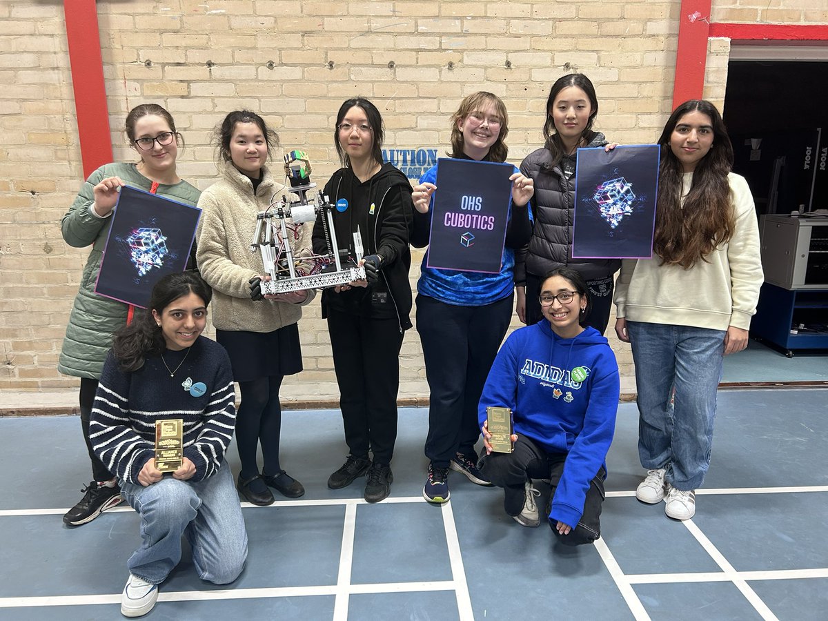 HUGE CONGRATULATIONS to @OxfordHighSch @GDST team Cubotics for qualifying for the @FTC_UK National Finals, picking the Winning Alliance and Innovate Awards