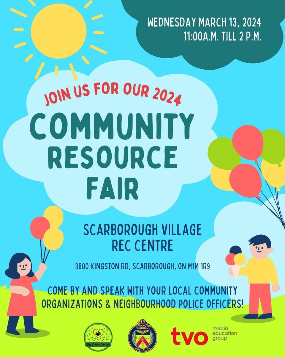 🌟 Join us for a day of community empowerment at our Community Resource Fair! 🌟 Discover valuable resources, enjoy fun activities, connect with local organizations and chat with our local neighbourhood community police officers

#scarborough #community #communityresourcefair