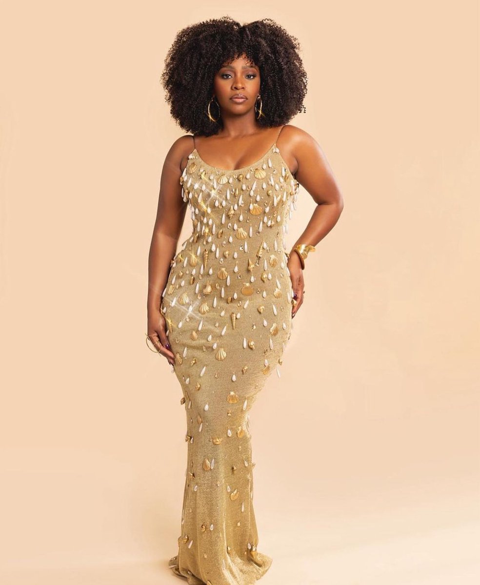 Teyonah Parris is a vision in this gold @jeanlouissabaji dress for Essence’s #BlackWomeninHollywood Awards ✨