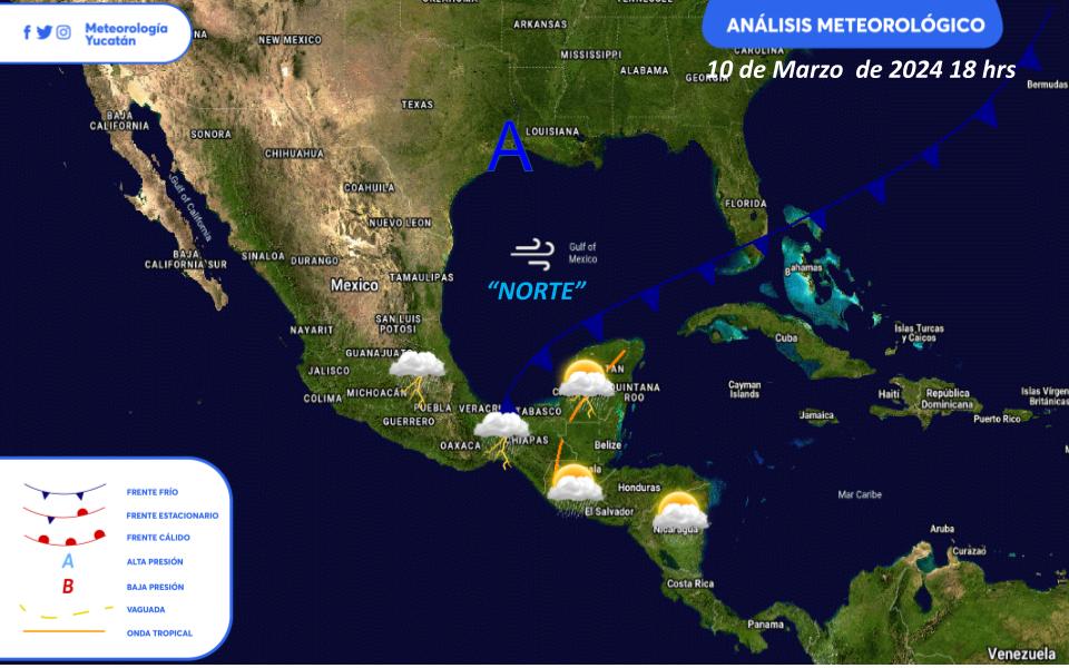 Meteorología Yucatán tweet media