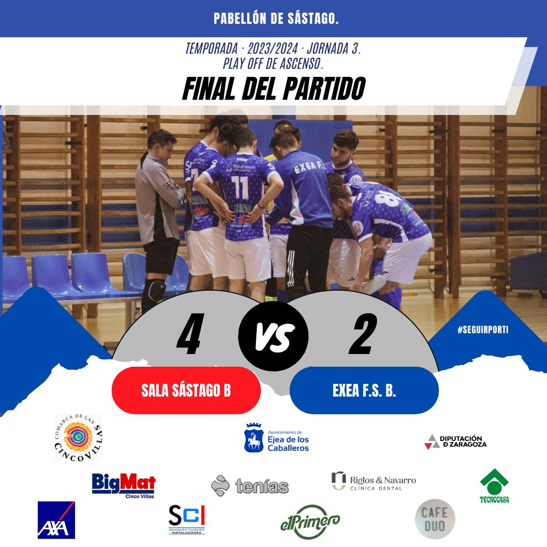 Resultados de nuestros equipos. 
Victoria del primer equipo y derrota del filial. 

#SeguirPorTi💫
#ExeaEsDeporte