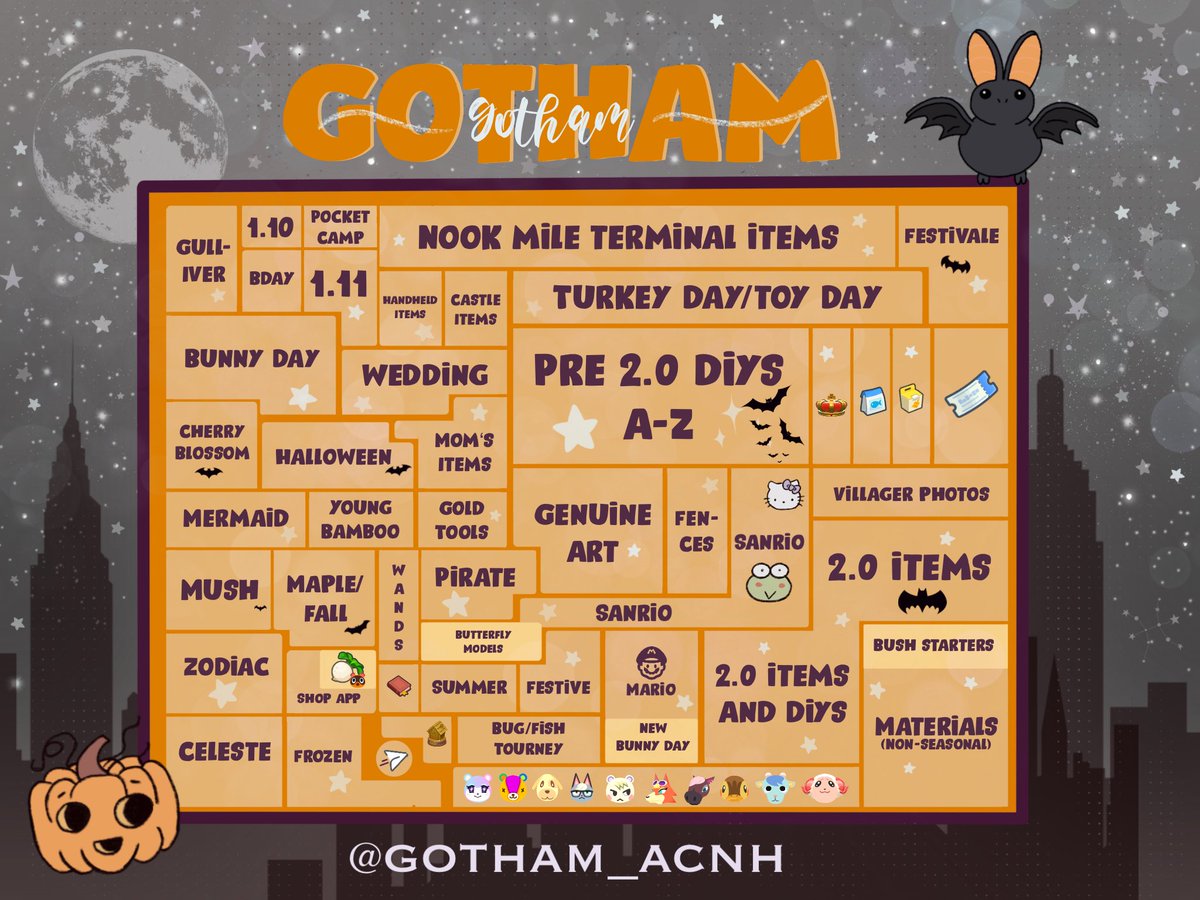 gotham_acnh's tweet photo. GOTHAM is open for 2hrs :)    

- Check your connection  
- Use the bins for unwanted items  
- Time yourself to ~20min    

RTs &amp; hauls are appreciated ♥   

dodo: 403PR
#treasureisland #acnh #animalcrossingnewhorizons #dodocode https://t.co/WOTe9CfdEA