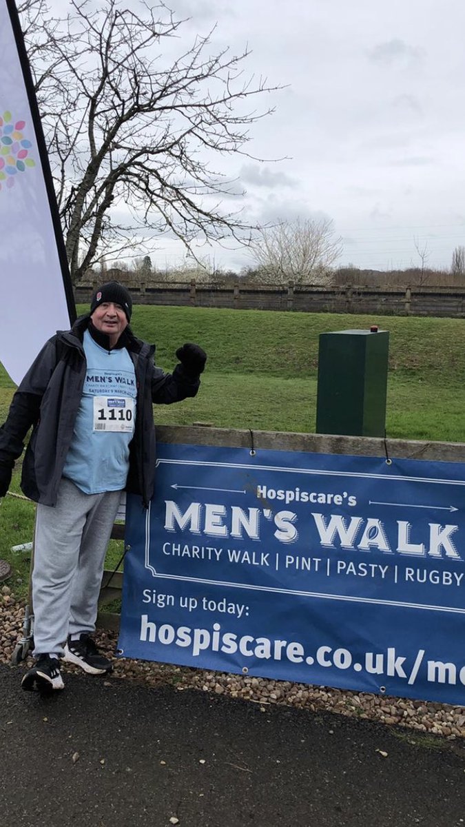 So so pleased to have completed the Men’s Hospice Walk today in Exeter- did around 8 miles, followed by a pasty and a refreshing drink