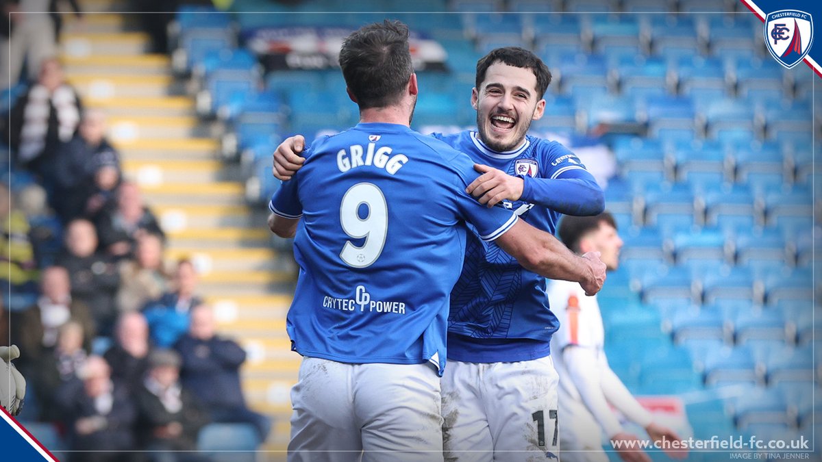 ChesterfieldFC's tweet photo. 🎉 𝟮𝟴 𝗟𝗲𝗮𝗴𝘂𝗲 𝗪𝗶𝗻𝘀 | 𝗖𝗹𝘂𝗯 𝗥𝗲𝗰𝗼𝗿𝗱

Our 4-1 victory this afternoon against AFC Fylde has set a new club record for league wins throughout a season!

History makers &amp; record breakers 💙

#Spireites https://t.co/4yZOdXAIFO